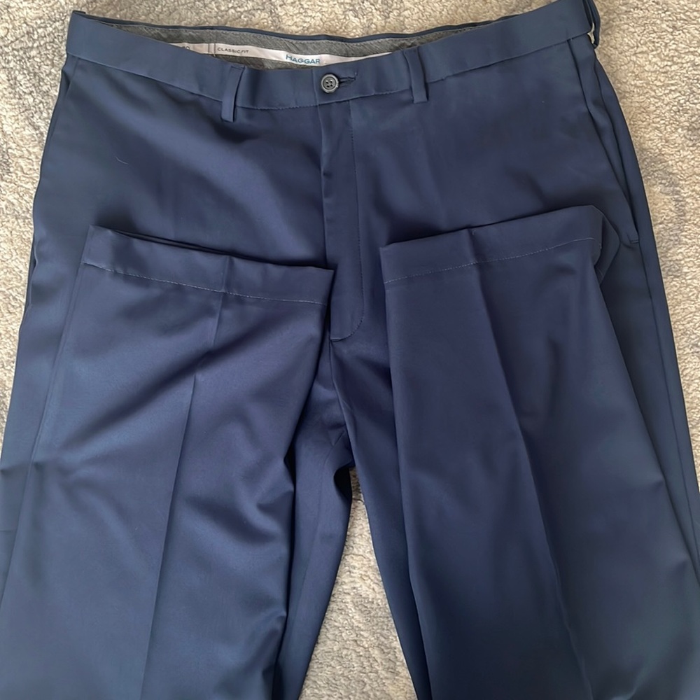 Haggar Cool 18 Pro Class Fit Mens Slacks